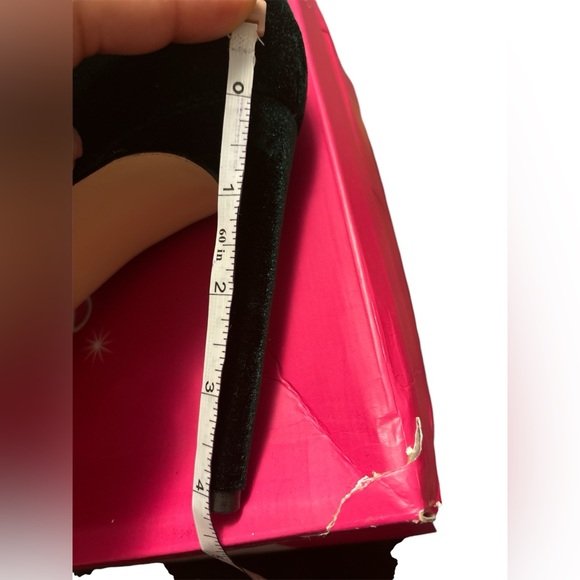 Evergreen Velvet Lace-up Heels - Picture 7 of 7